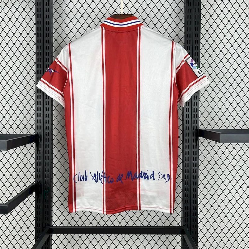 Atletico de Madrid 1999/00 Retro White/Red Jersey