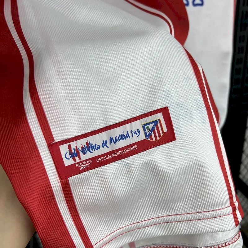 Atletico de Madrid 1999/00 Retro White/Red Jersey