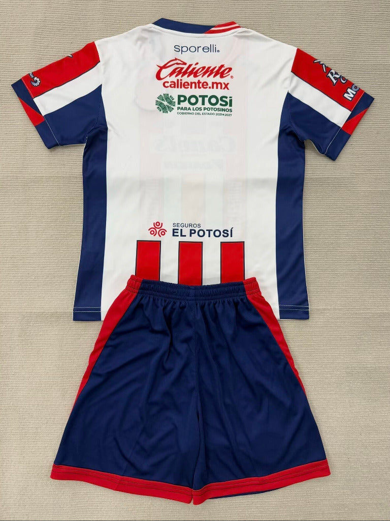 Atletico de San Luis 25/26 Red/White Home Kids Jersey Set