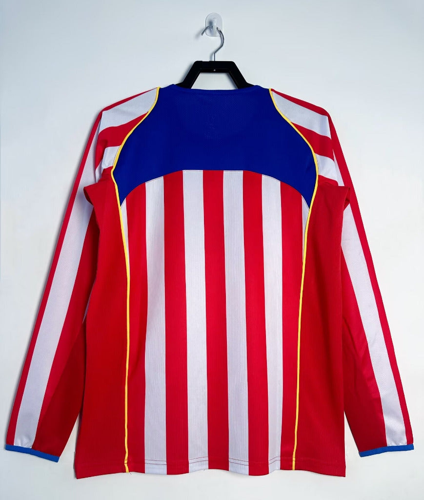 Atletico Madrid 2004/05 Vintage Retro Home Long Sleeves Jersey - Concept Kits