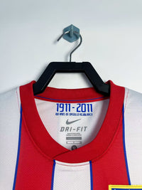 Atletico Madrid 2011/12 Retro Red/White Home League Version Jersey