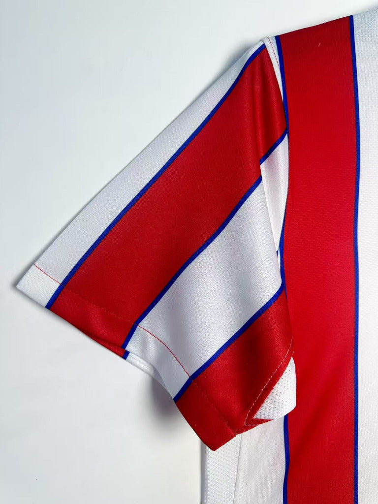 Atletico Madrid 2011/12 Retro Red/White Home League Version Jersey