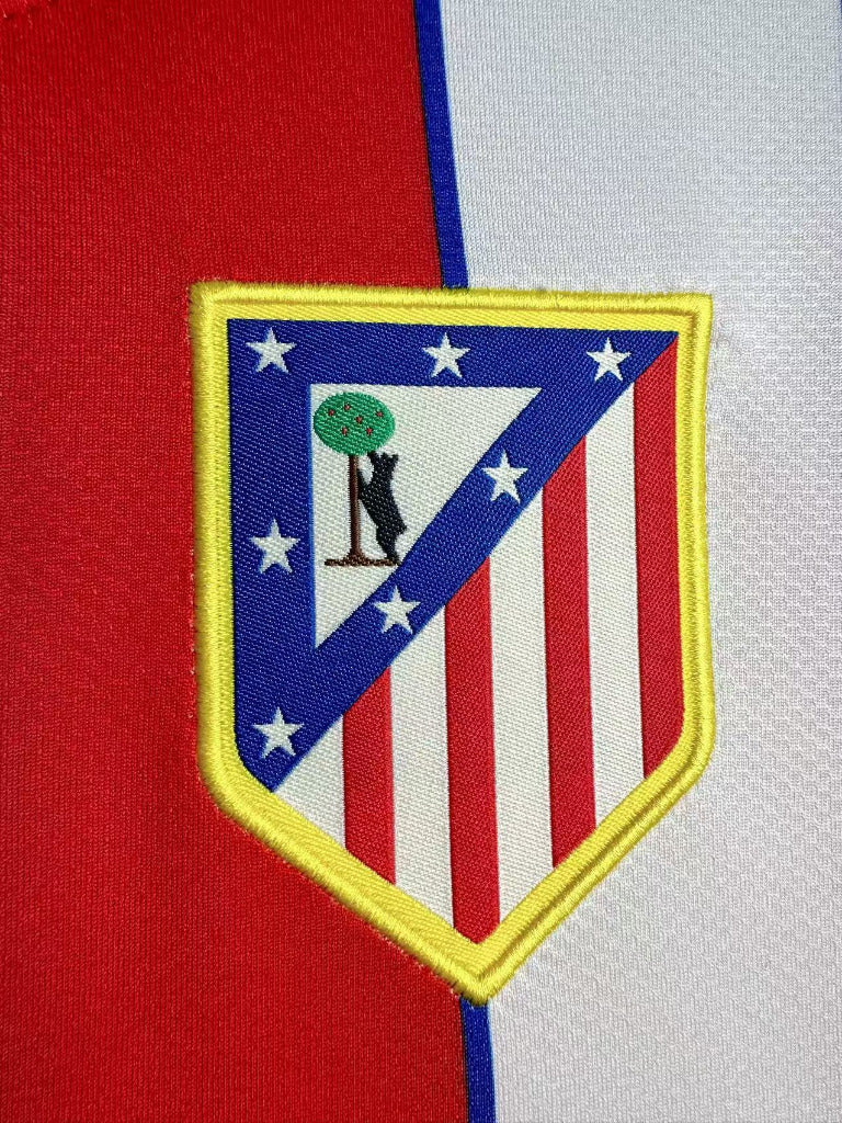Atletico Madrid 2011/12 Retro Red/White Home League Version Jersey