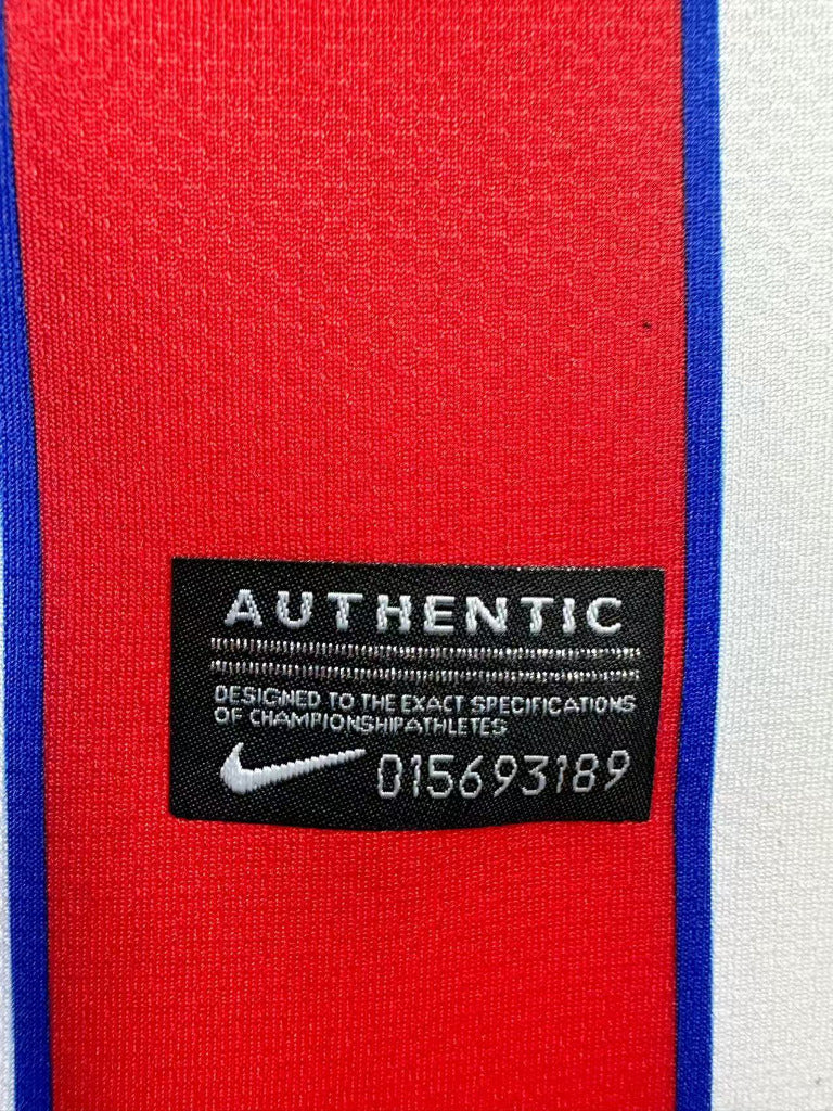 Atletico Madrid 2011/12 Retro Red/White Home League Version Jersey