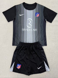 Atletico Madrid 25/26 Black Goalkeeper Kids Kit - Concept Kits