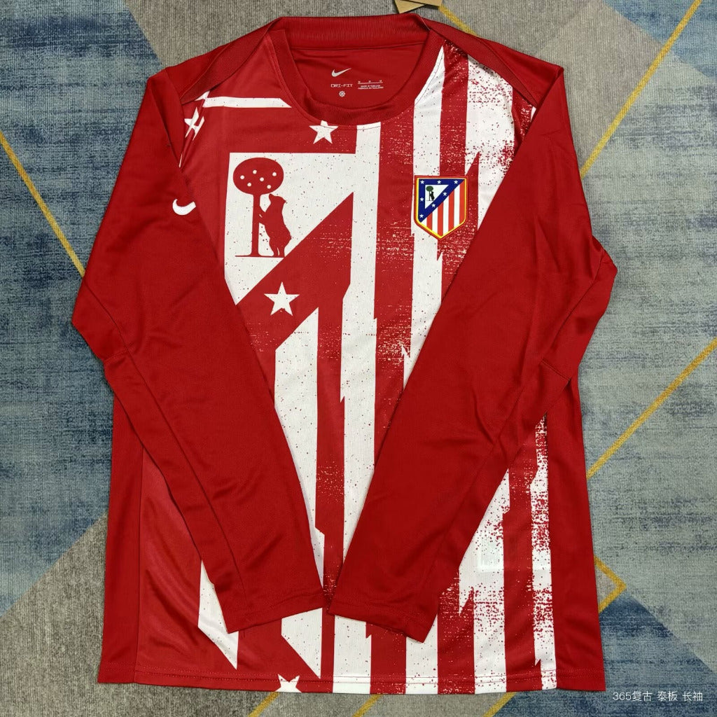 Atletico Madrid 25/26 Red Training Long Sleeve Jersey - Concept Kits