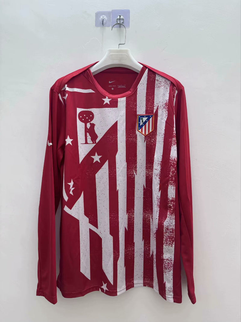 Atletico Madrid 25/26 Red Training Long Sleeve Jersey - Concept Kits