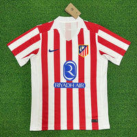 Atletico Madrid 25/26 Red White Stripe Home Jersey - Concept Kits