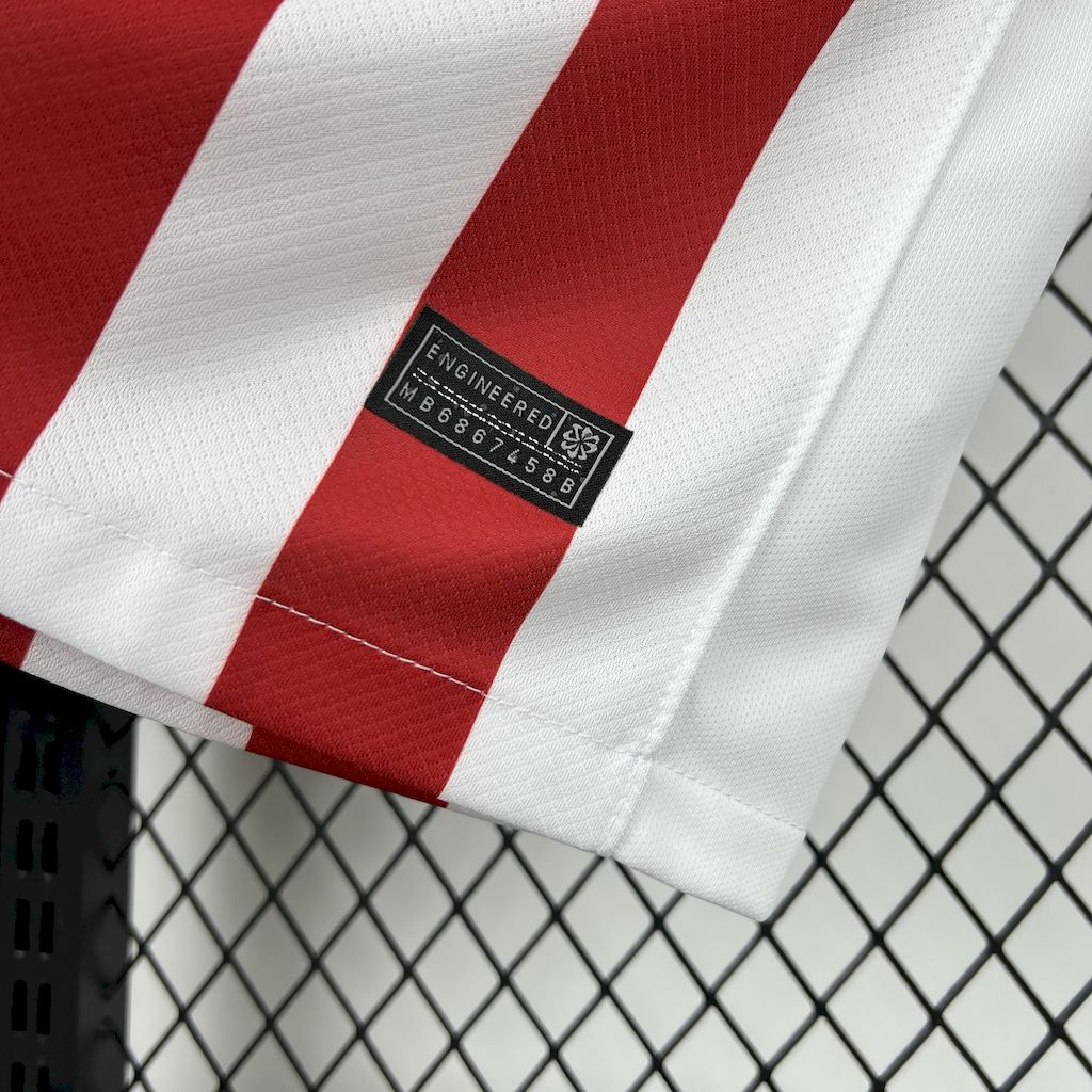 Atletico Madrid 25/26 Red White Stripe Home Jersey - Concept Kits