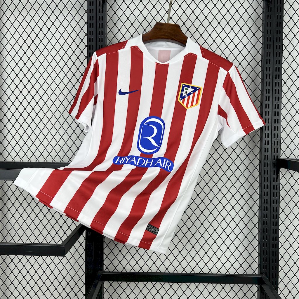 Atletico Madrid 25/26 Red White Stripe Home Jersey - Concept Kits