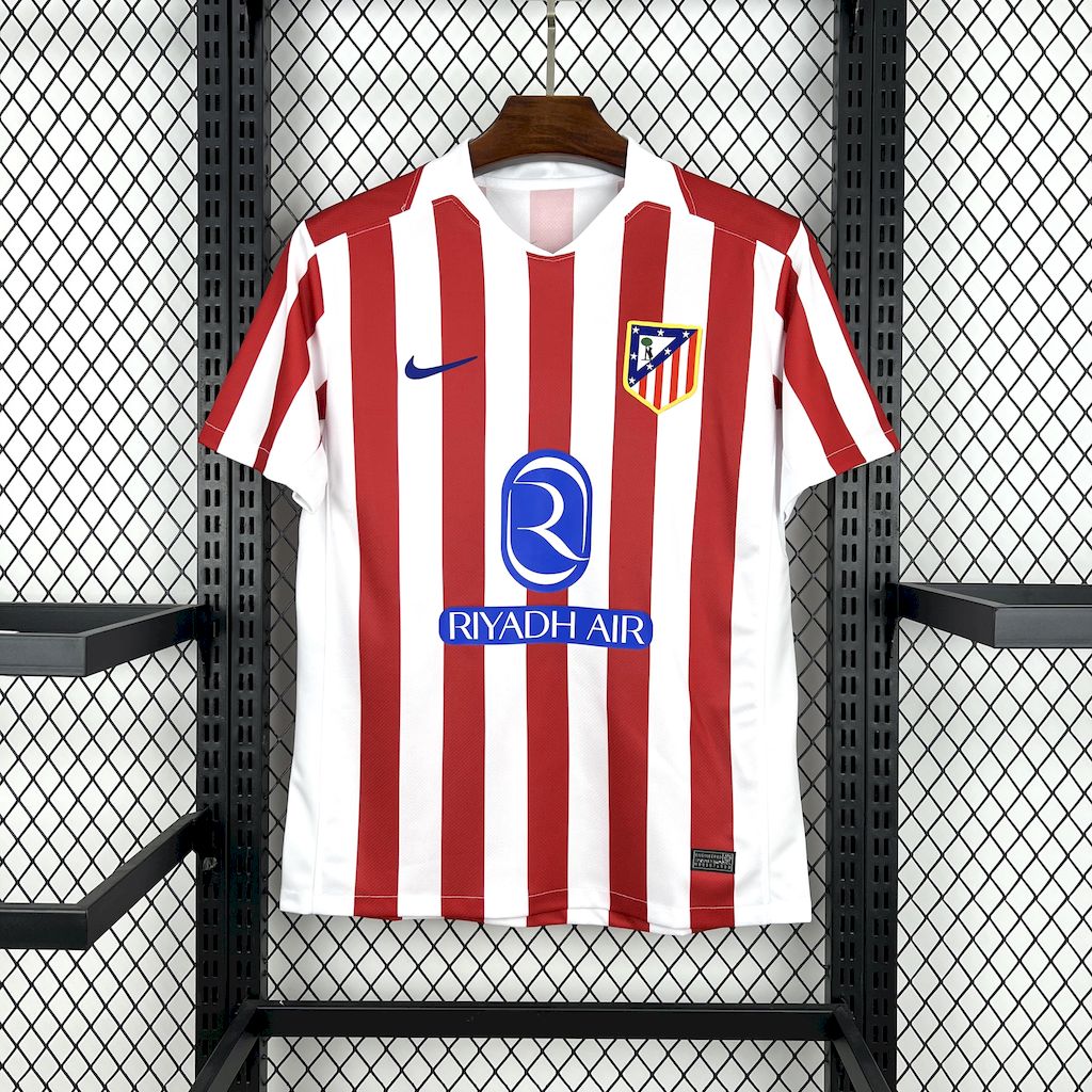 Atletico Madrid 25/26 Red White Stripe Home Jersey - Concept Kits