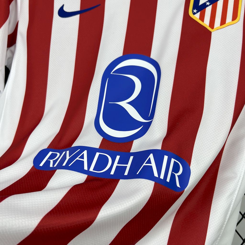 Atletico Madrid 25/26 Red White Stripe Home Jersey - Concept Kits