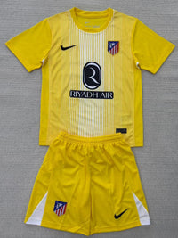 Atletico Madrid 25/26 Yellow Goalkeeper Kids Kit - Concept Kits
