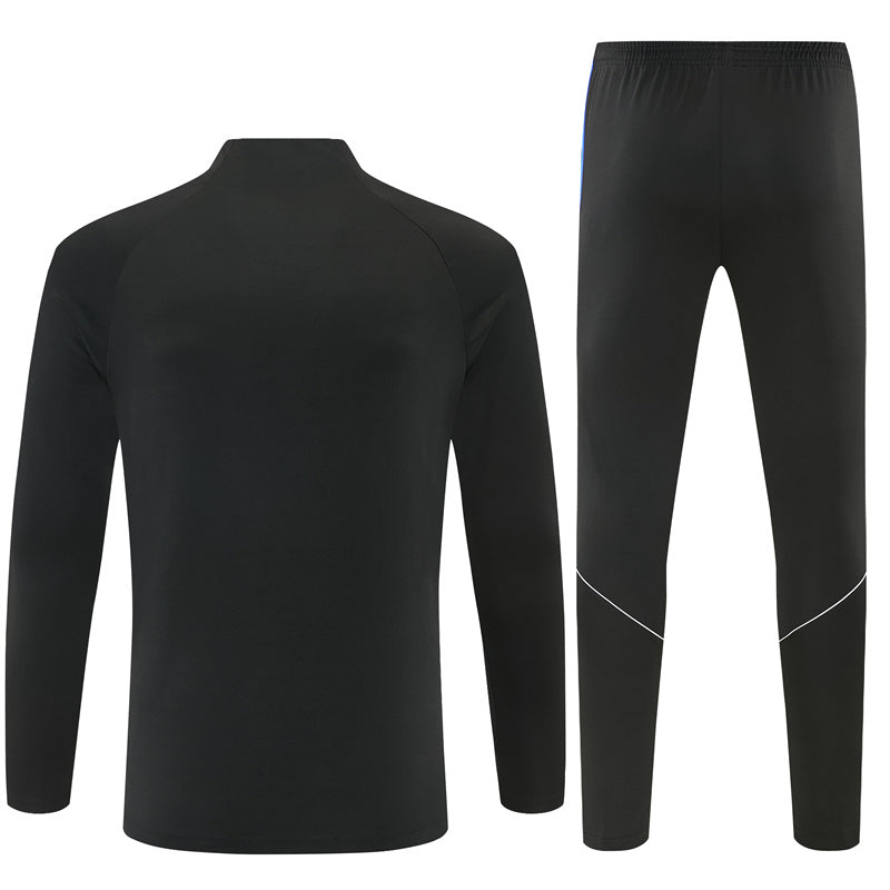 Atletico Madrid 26/27 Black/Blue/White Trim Training Tracksuit Set