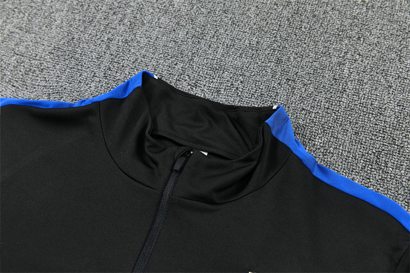 Atletico Madrid 26/27 Black/Blue/White Trim Training Tracksuit Set