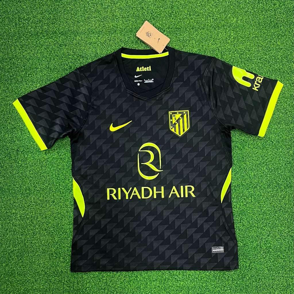 Atletico Madrid 26/27 Black/Bright Yellow Away Jersey