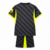 Atletico Madrid 26/27 Black/Volt-Yellow Away Kids Jersey Set