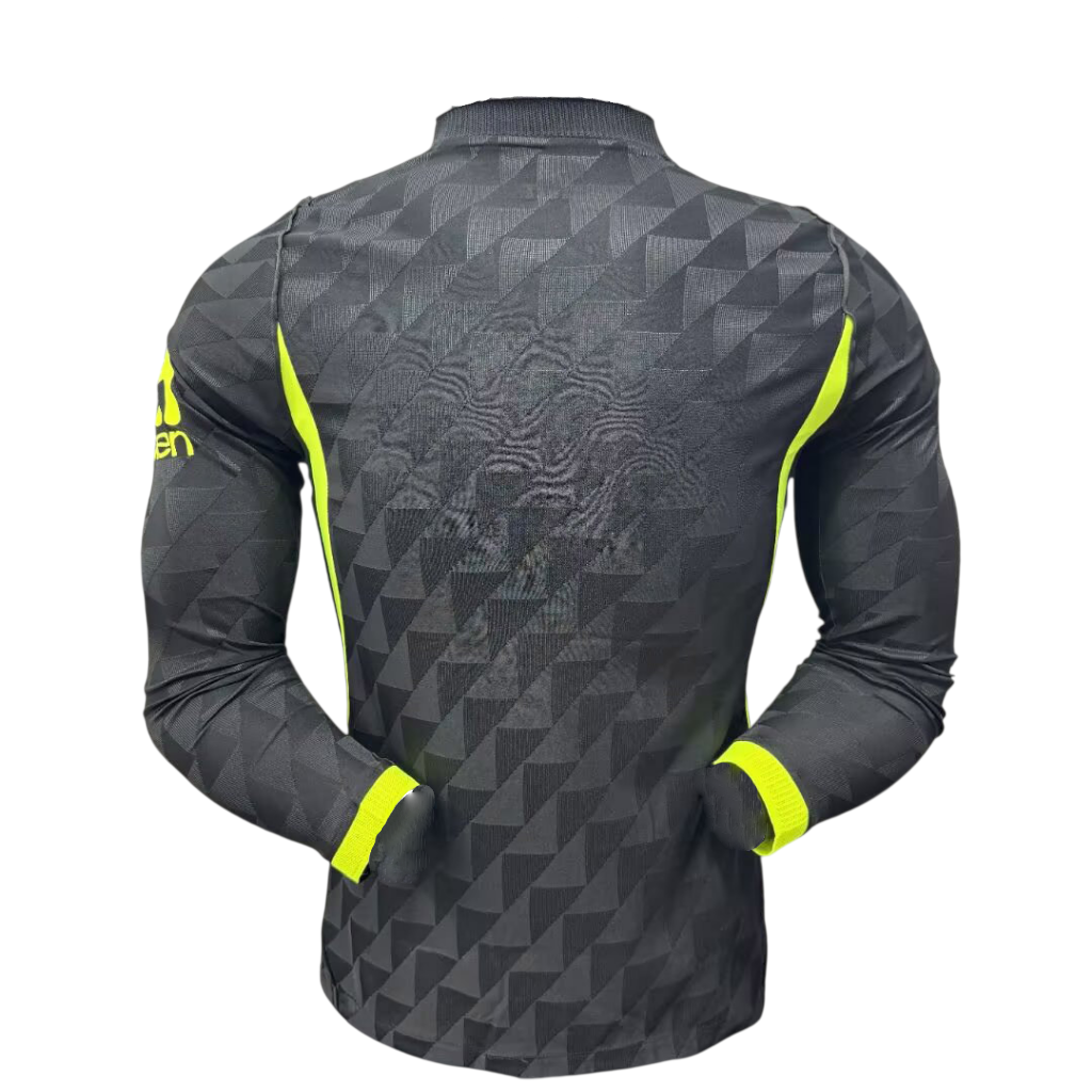Atletico Madrid 26/27 Black/Volt-Yellow Away Long Sleeve Player Version Jersey