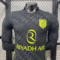Atletico Madrid 26/27 Black/Volt-Yellow Away Long Sleeve Player Version Jersey