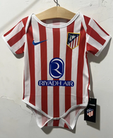 Atlético Madrid 26/27 Red/White Stripes Home Baby Bodysuit