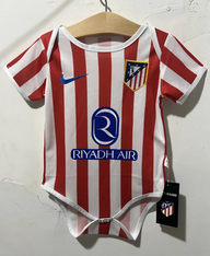 Atlético Madrid 26/27 Red/White Stripes Home Baby Bodysuit