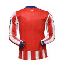 Atletico Madrid 26/27 Red/White Vertical Stripes Home Long Sleeve Player Version Jersey