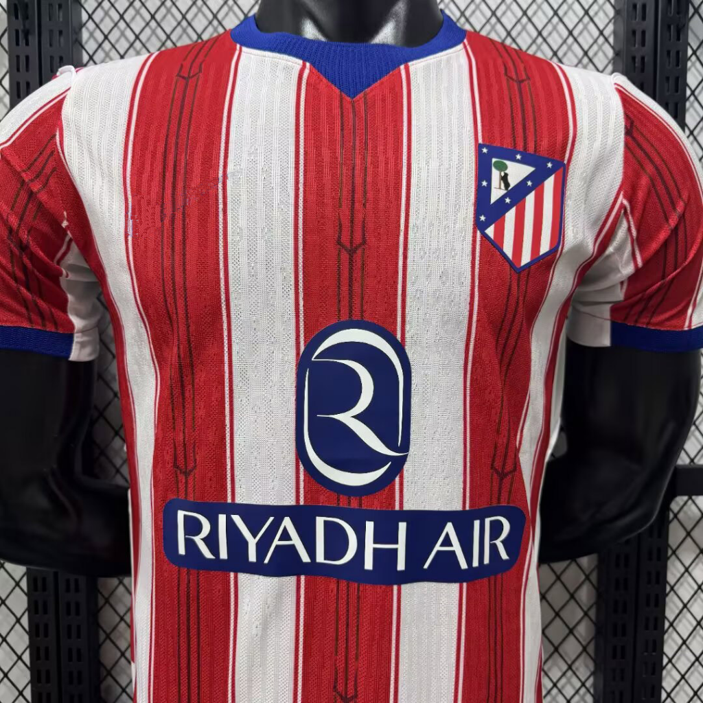 Atletico Madrid 26/27 Red/White Vertical Stripes Home Player Version Jersey