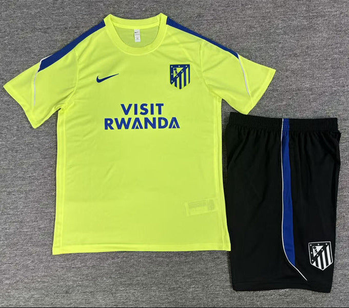 Atletico Madrid 26/27 Volt Yellow/Black Kids Training Jersey Set