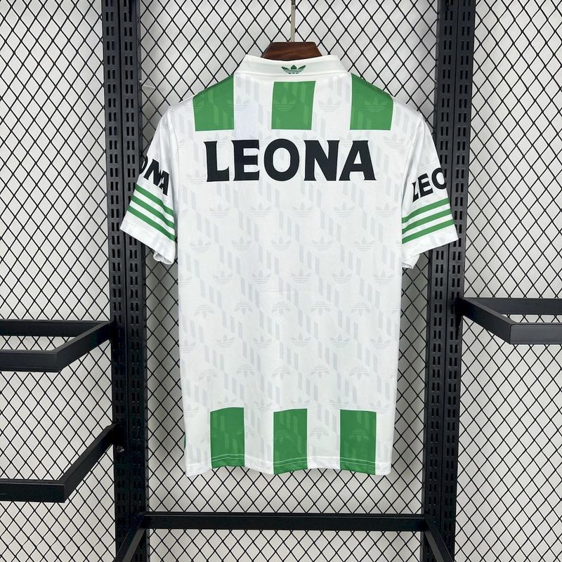 Atletico Nacional 1996/97 Retro White/Green Home Jersey