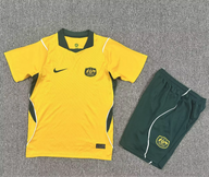 Australia 2026 Yellow/Green Home Kids Jersey Set