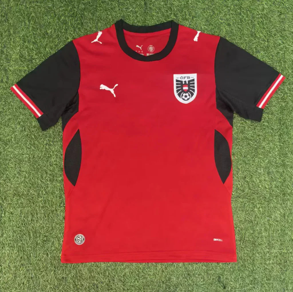 Austria 2026 Red/Black Home Jersey