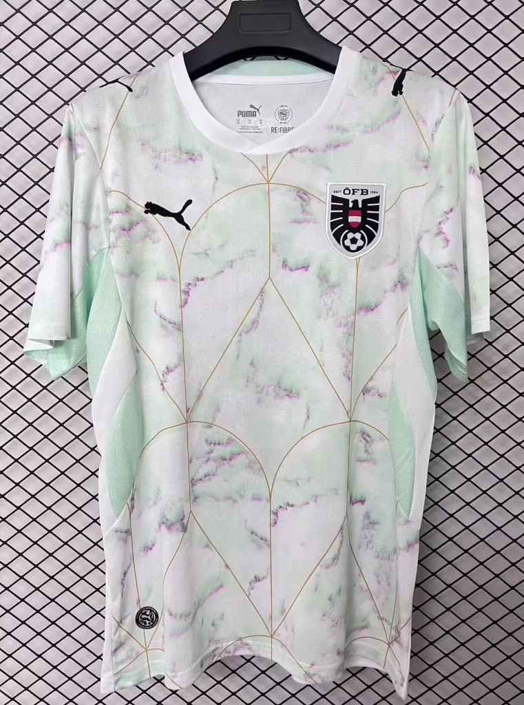 Austria 2026 White Marble Graphic Third Jersey