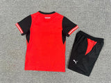 Austria 25/26 Red/Black Home Kids Jersey Set