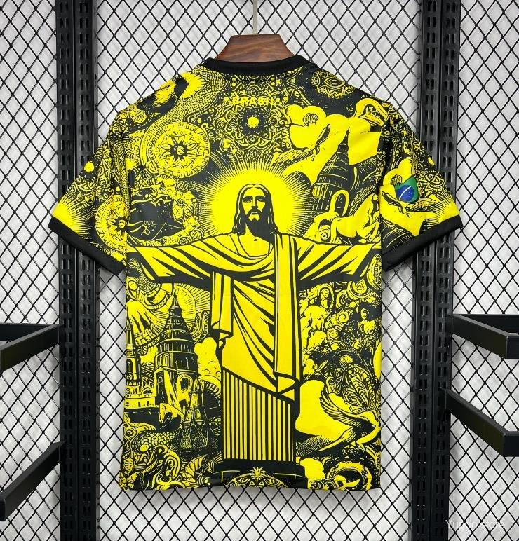 Brazil Special Concept Yellow Jersey "Christ The Redeemer"