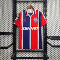 Bahia 1996 Retro Version Blue/Orange Away Jersey
