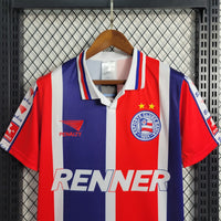Bahia 1996 Retro Version Blue/Orange Away Jersey