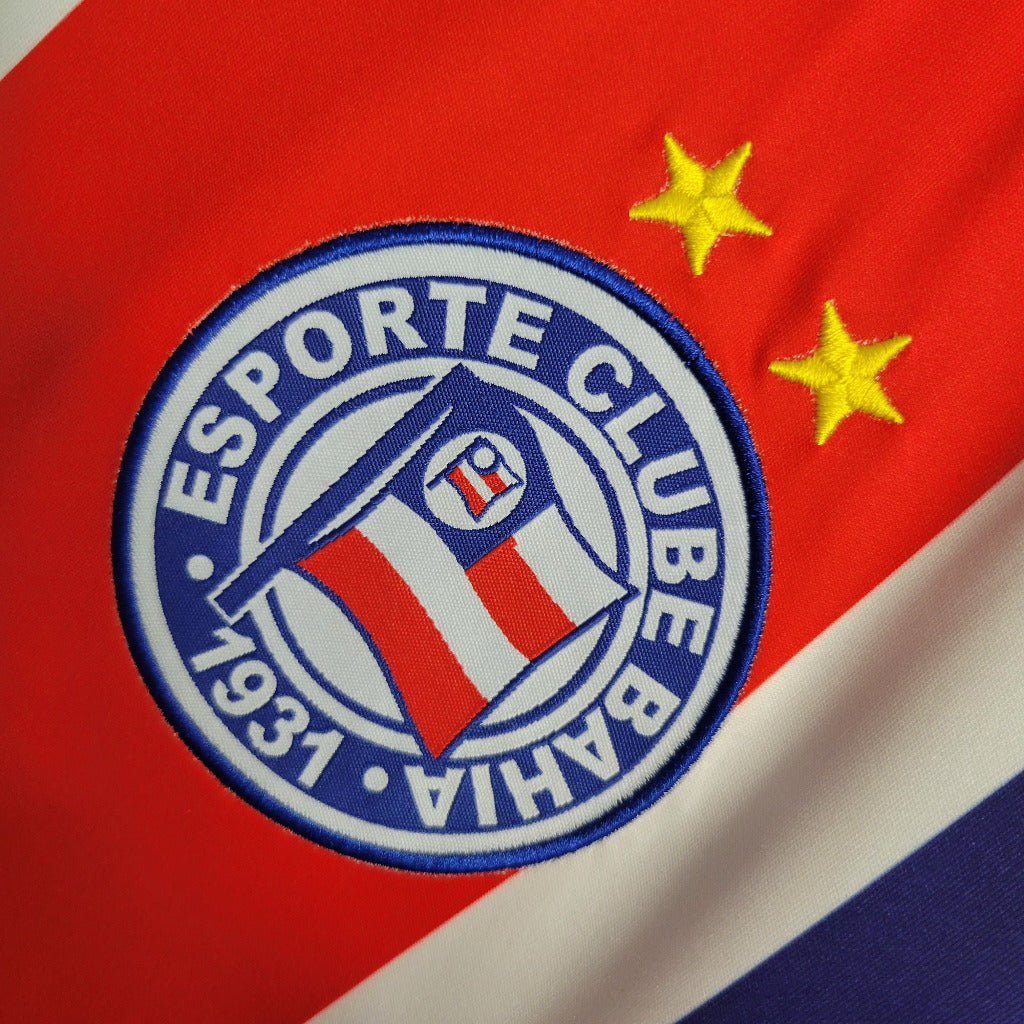 Bahia 1996 Retro Version Blue/Orange Away Jersey