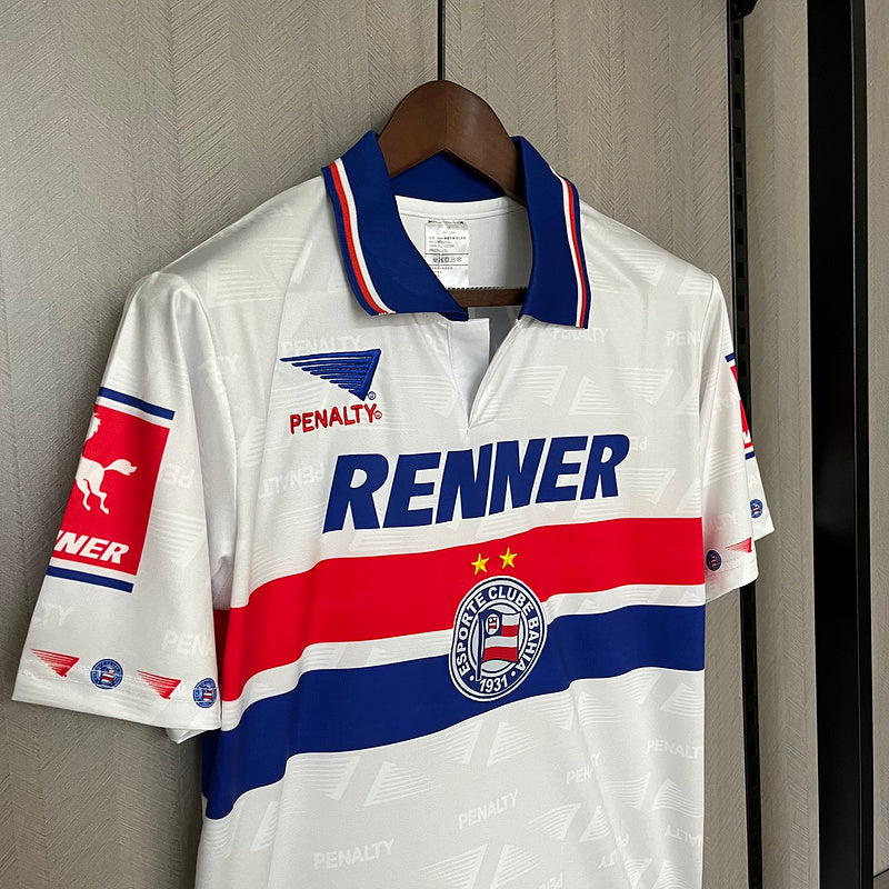 Bahia 1996 Vintage Retro White/Red Home Jersey
