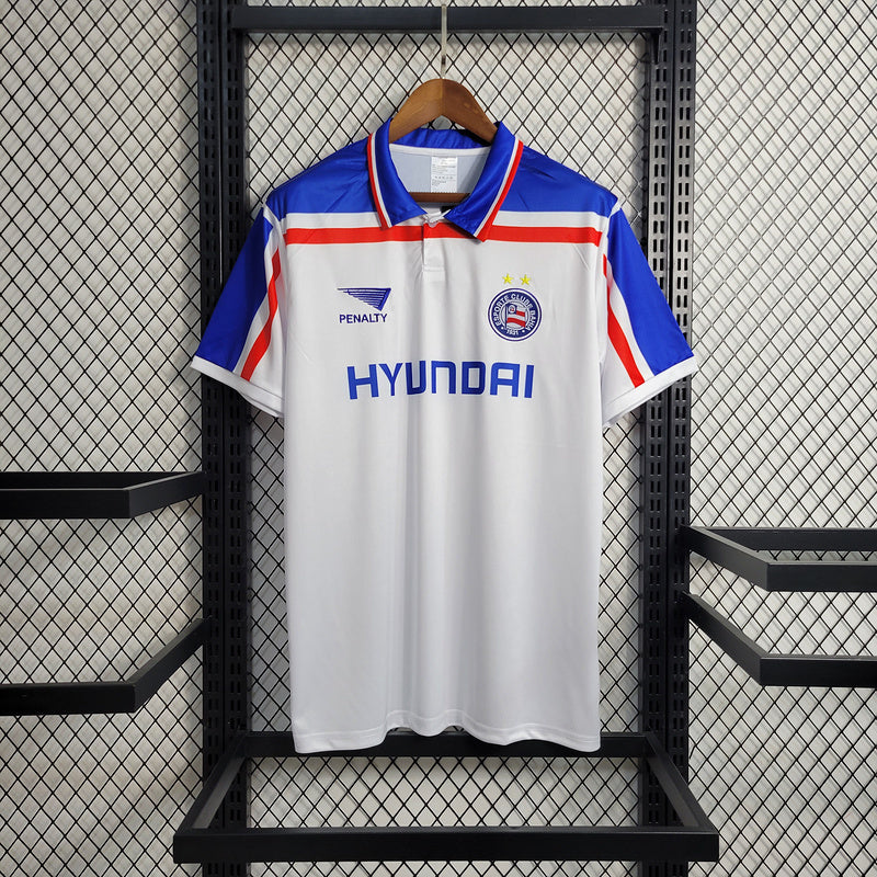 Bahia 1998 Retro White/Blue Home Jersey