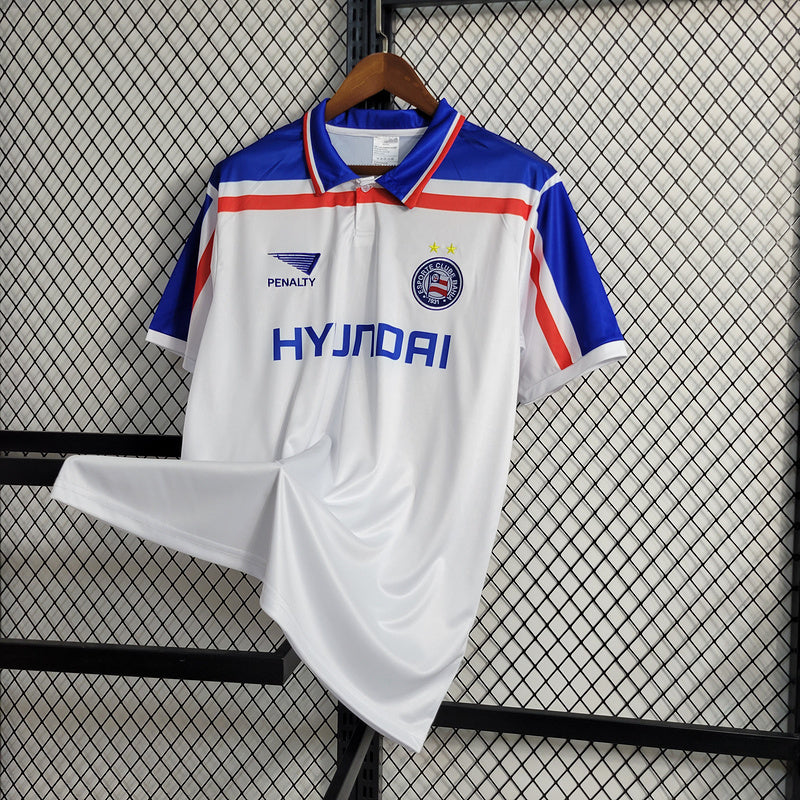 Bahia 1998 Retro White/Blue Home Jersey