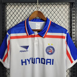 Bahia 1998 Retro White/Blue Home Jersey