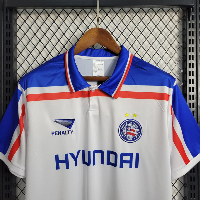 Bahia 1998 Retro White/Blue Home Jersey