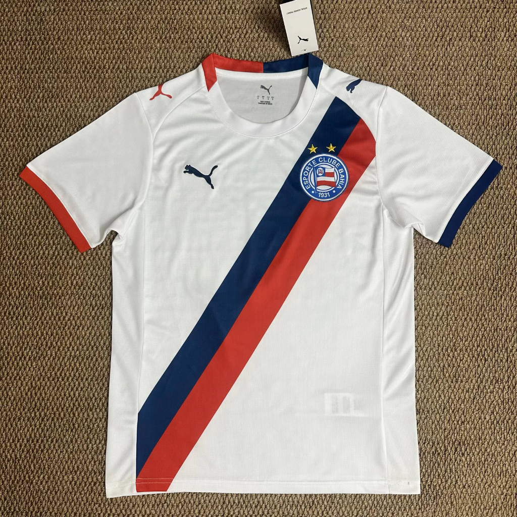 Bahia 26/27 White/Red/Blue Sash Home Jersey