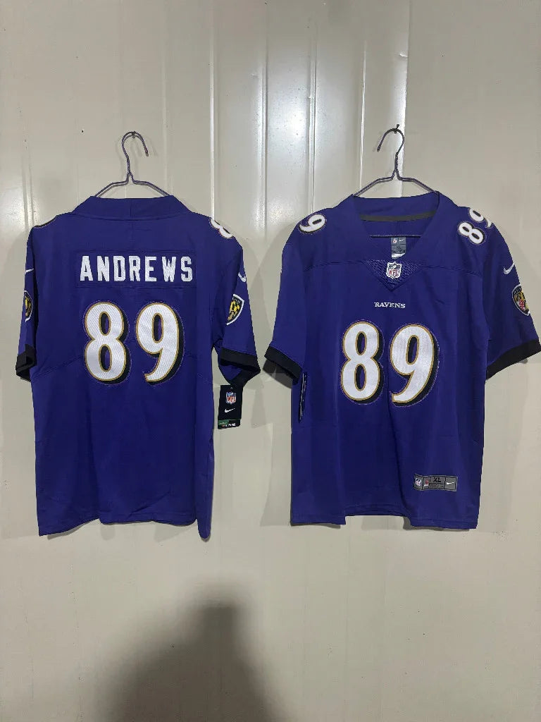 Baltimore Ravens 25/26 Andrews #89 Purple Kids Jersey