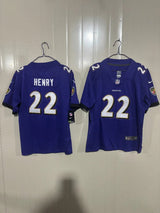 Baltimore Ravens 25/26 Henry #22 Purple Kids Jersey
