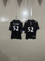 Baltimore Ravens 25/26 R.Lewis #52 Black Kids Jersey