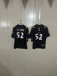 Baltimore Ravens 25/26 R.Lewis #52 Black Kids Jersey