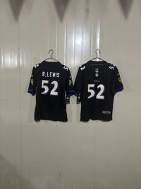 Baltimore Ravens 25/26 R.Lewis #52 Black Kids Jersey