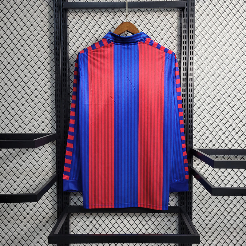 Barcelona 1991/92 Vintage Retro Home Long Sleeve Jersey
