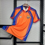 Barcelona 1997/98 Vintage Retro Orange/Blue Away Jersey
